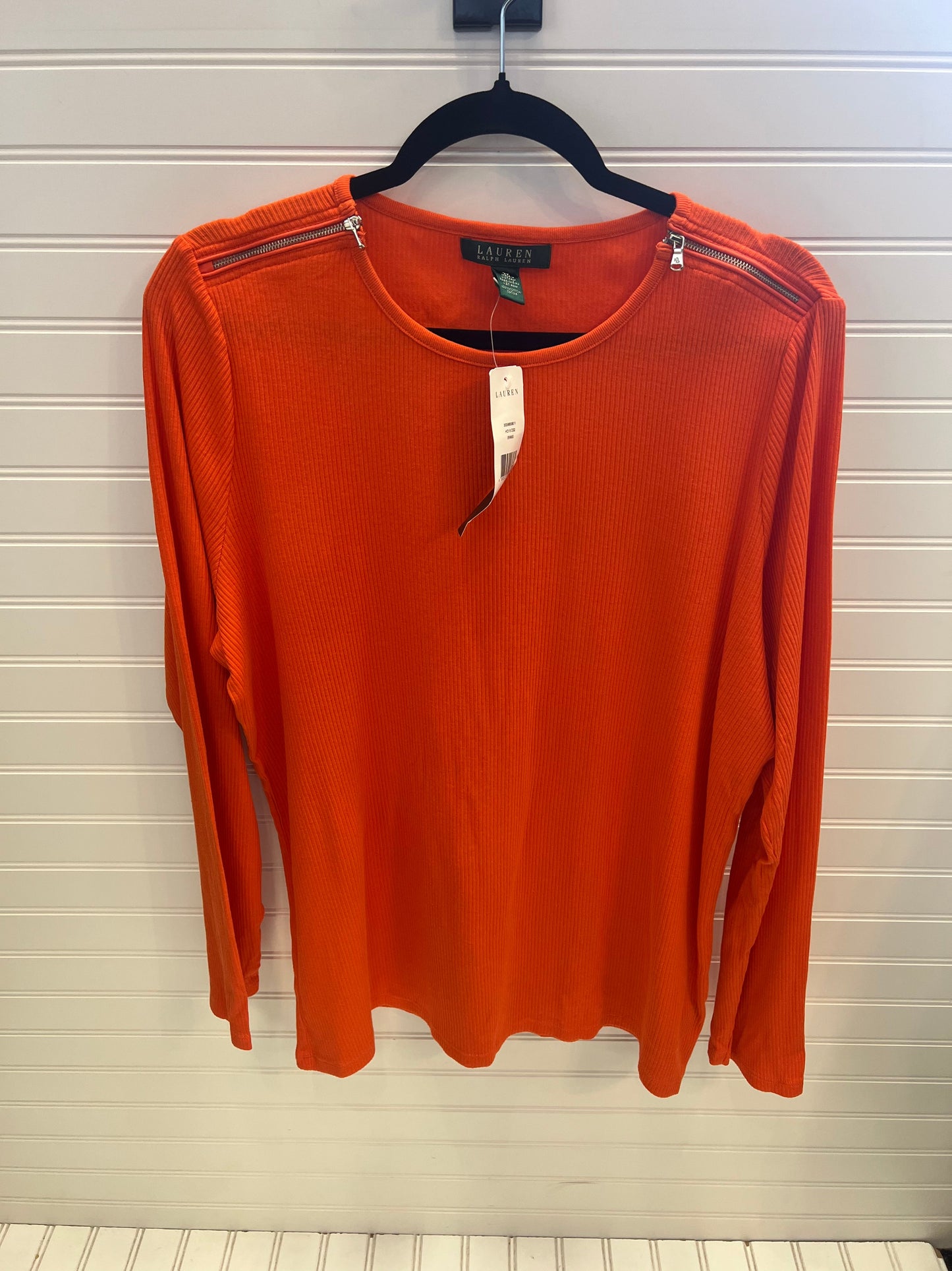 Top Long Sleeve Designer By Lauren By Ralph Lauren  Size: 2x