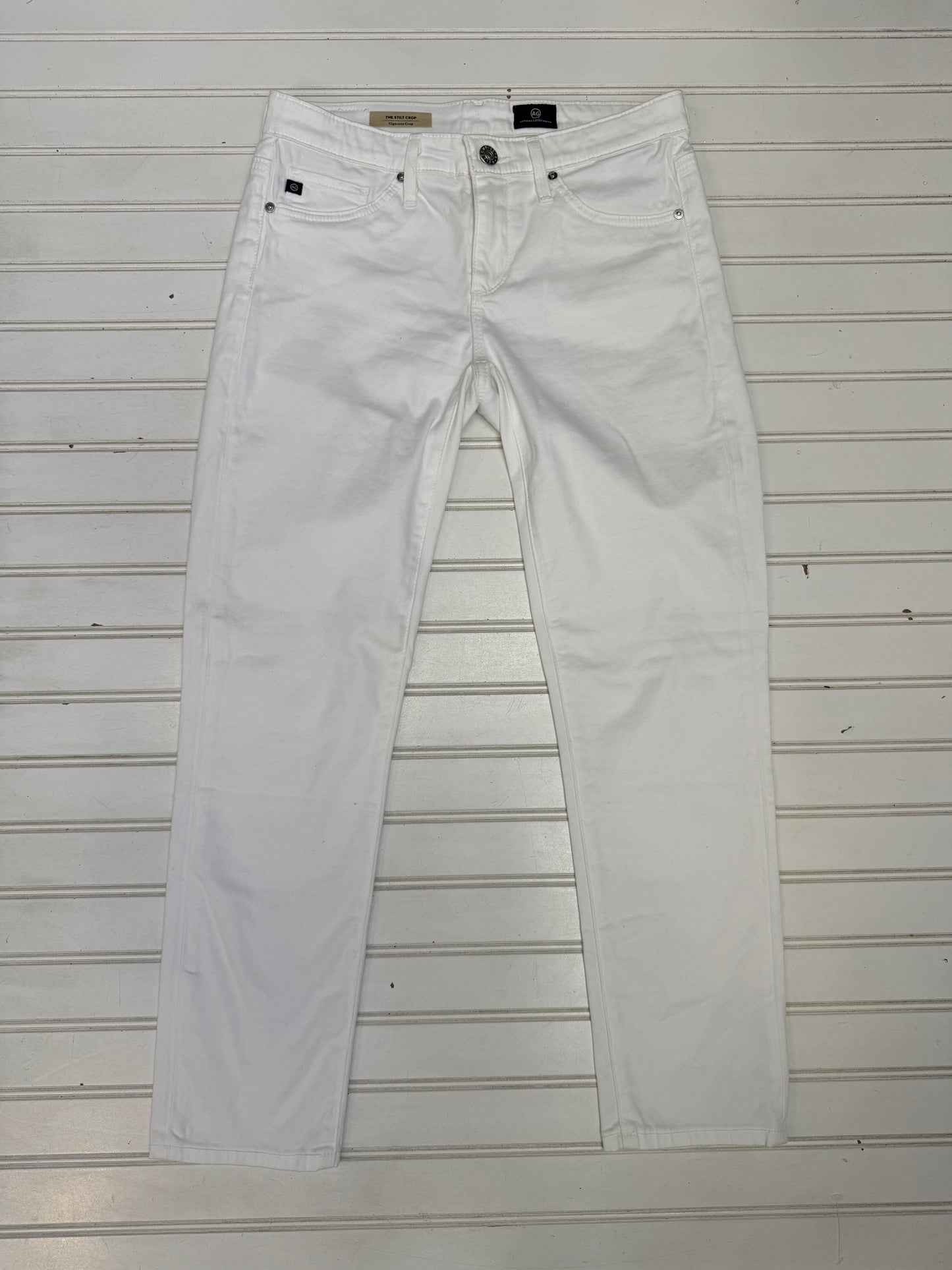 White Pants Designer Adriano Goldschmied, Size 2