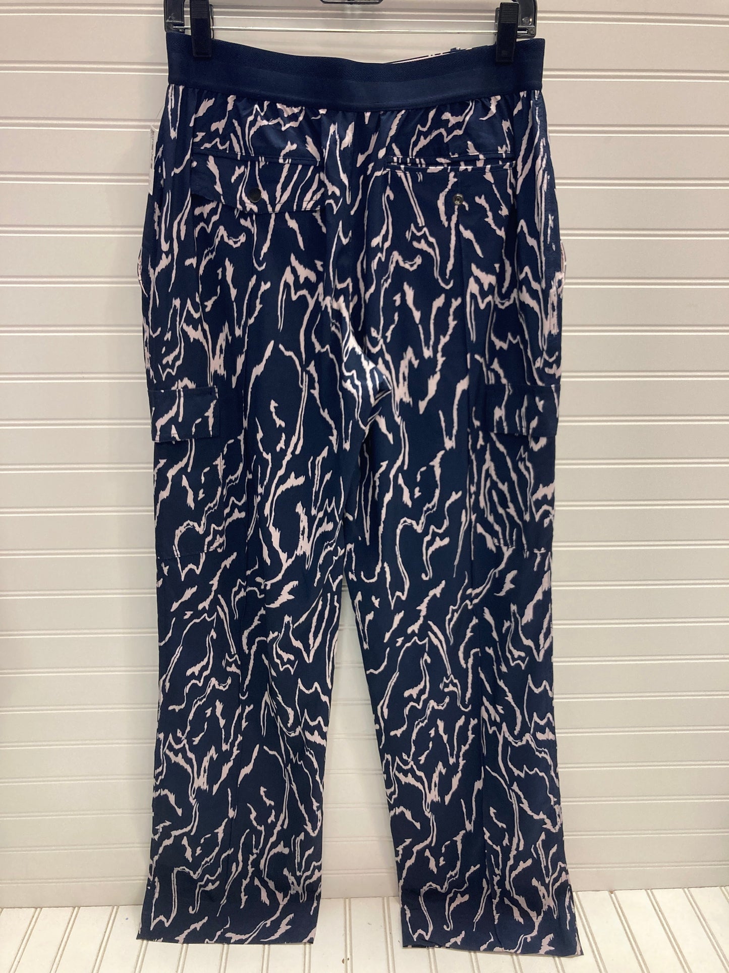 Athletic Pants By Athleta In Blue & White, Size: 8