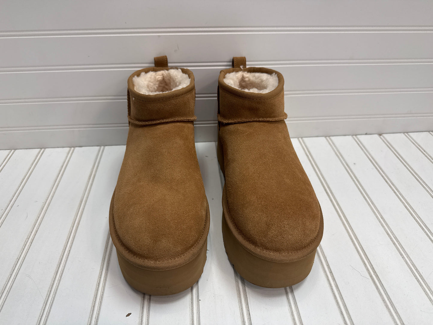 Boots Designer By Ugg In Tan, Size: 10