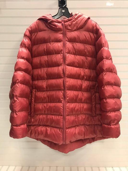 Coat Puffer & Quilted By Ava & Viv In Pink, Size: 3x