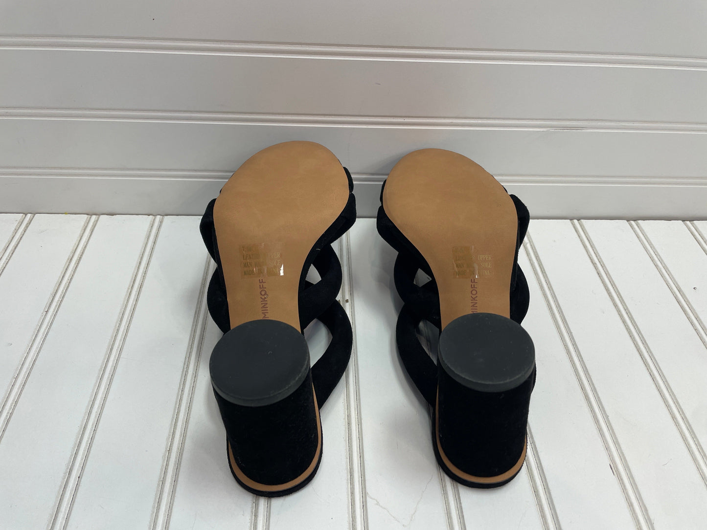 Black Sandals Heels Block Rebecca Minkoff, Size 7.5