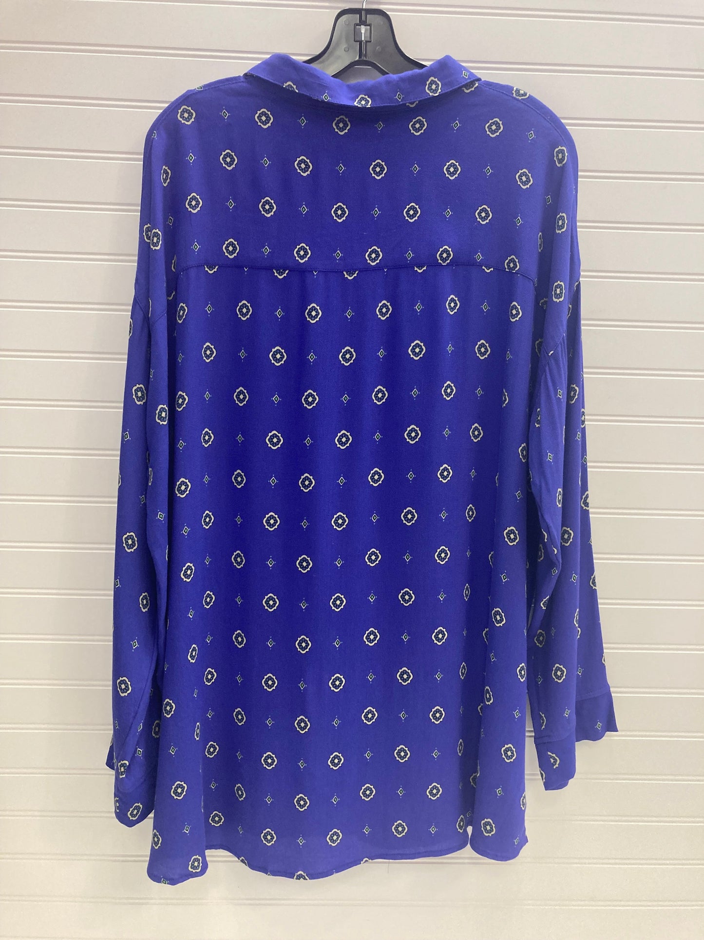 Purple Blouse Long Sleeve Free People, Size M