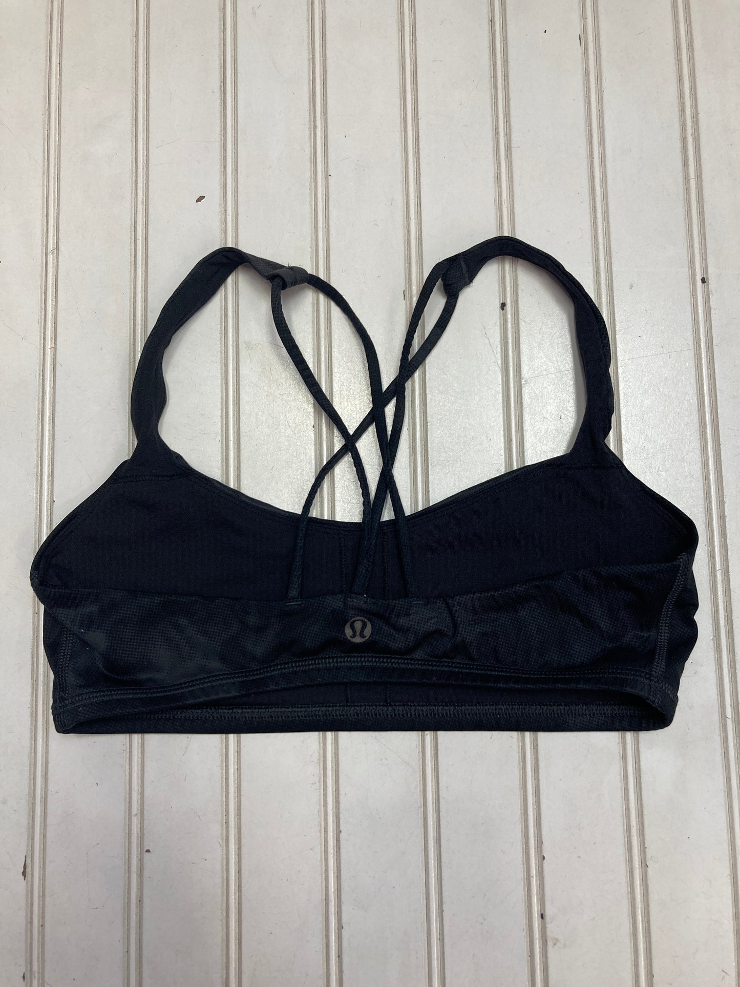 Athletic Bra By Lululemon In Black & Grey, Size: 6