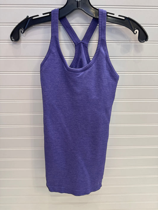 Athletic Tank Top By Lululemon In Purple, Size: Xs