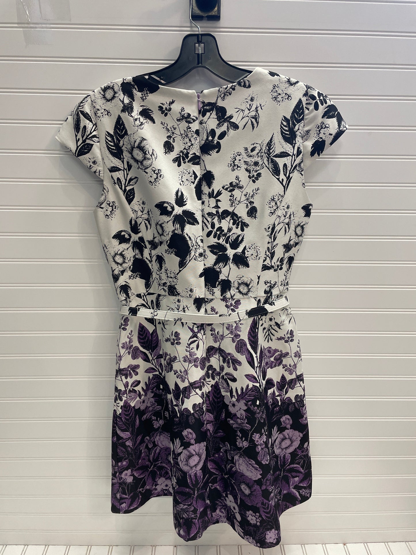 Dress Work By Vince Camuto In Purple & White, Size: 8petite