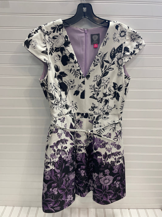 Dress Work By Vince Camuto In Purple & White, Size: 8petite