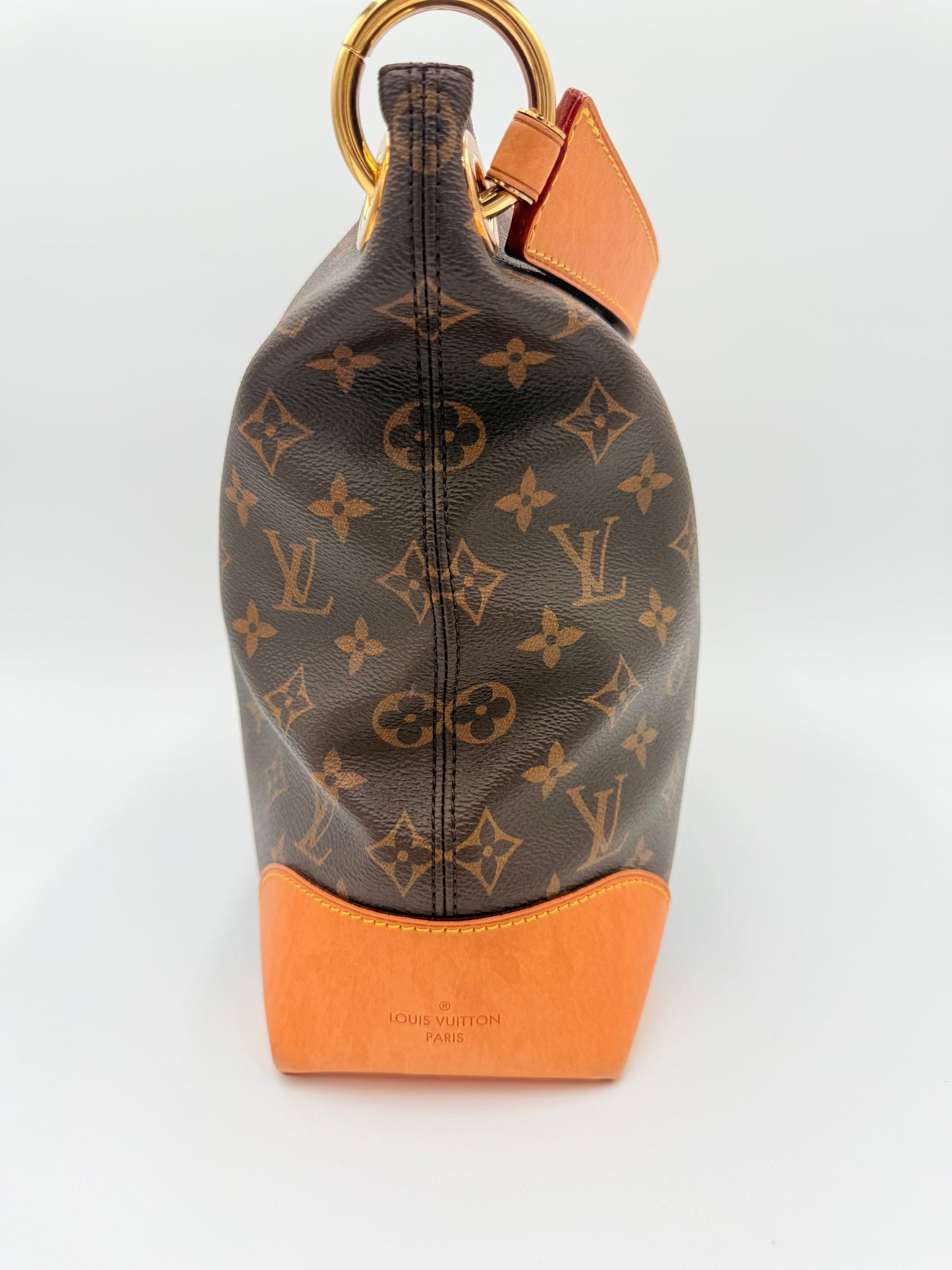 Handbag Luxury Designer By Louis Vuitton In Brown, Size:Medium