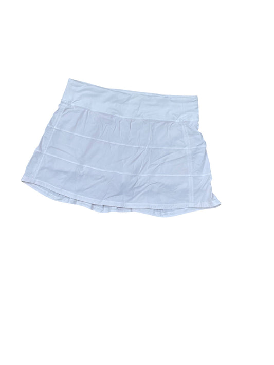 Athletic Skort By Lululemon In White, Size:M