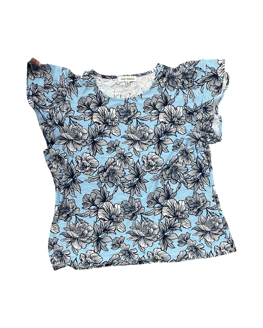 Top Ss By Emily Daniels In Blue, Size:Xl