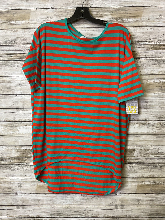 Tunic Ss By Lularoe In Striped Pattern, Size:Xxs