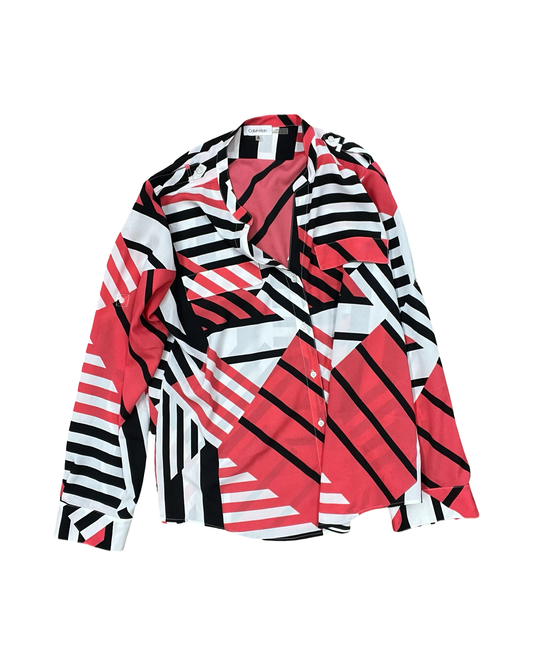 Top Ls By Calvin Klein In Multi, Size:Xl