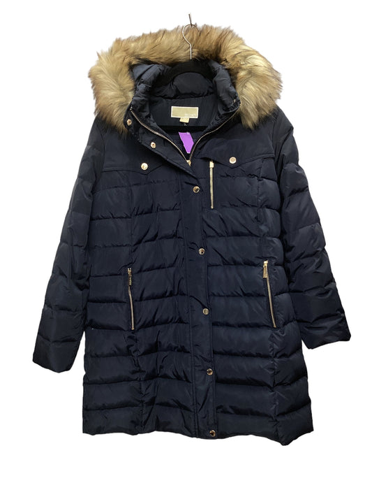 Navy Coat Puffer & Quilted Michael By Michael Kors, Size Xl