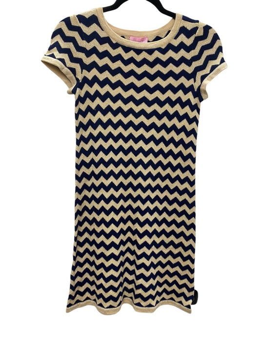 Dress Sweater By Lilly Pulitzer In Blue & Gold, Size: S