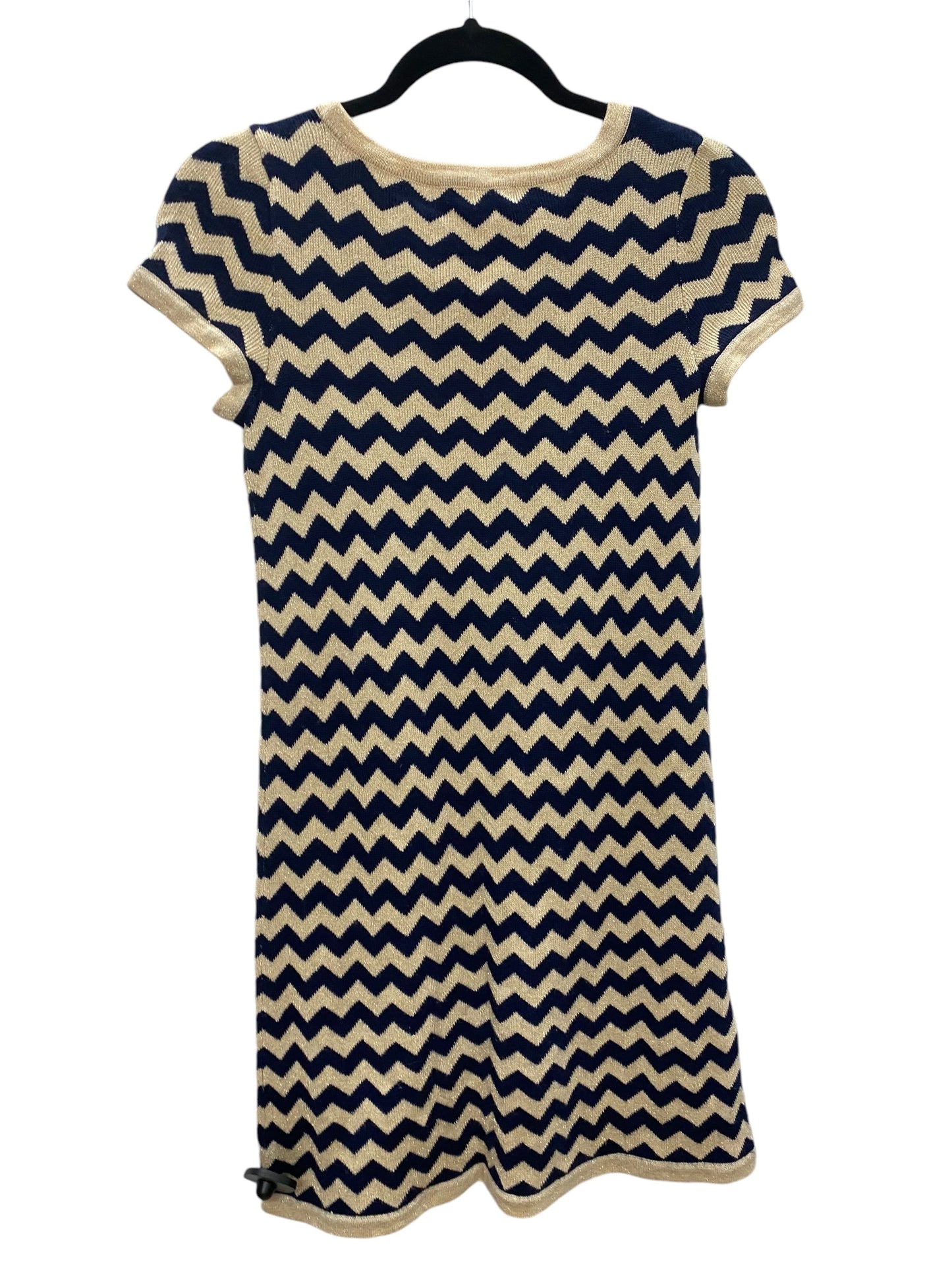 Dress Sweater By Lilly Pulitzer In Blue & Gold, Size: S