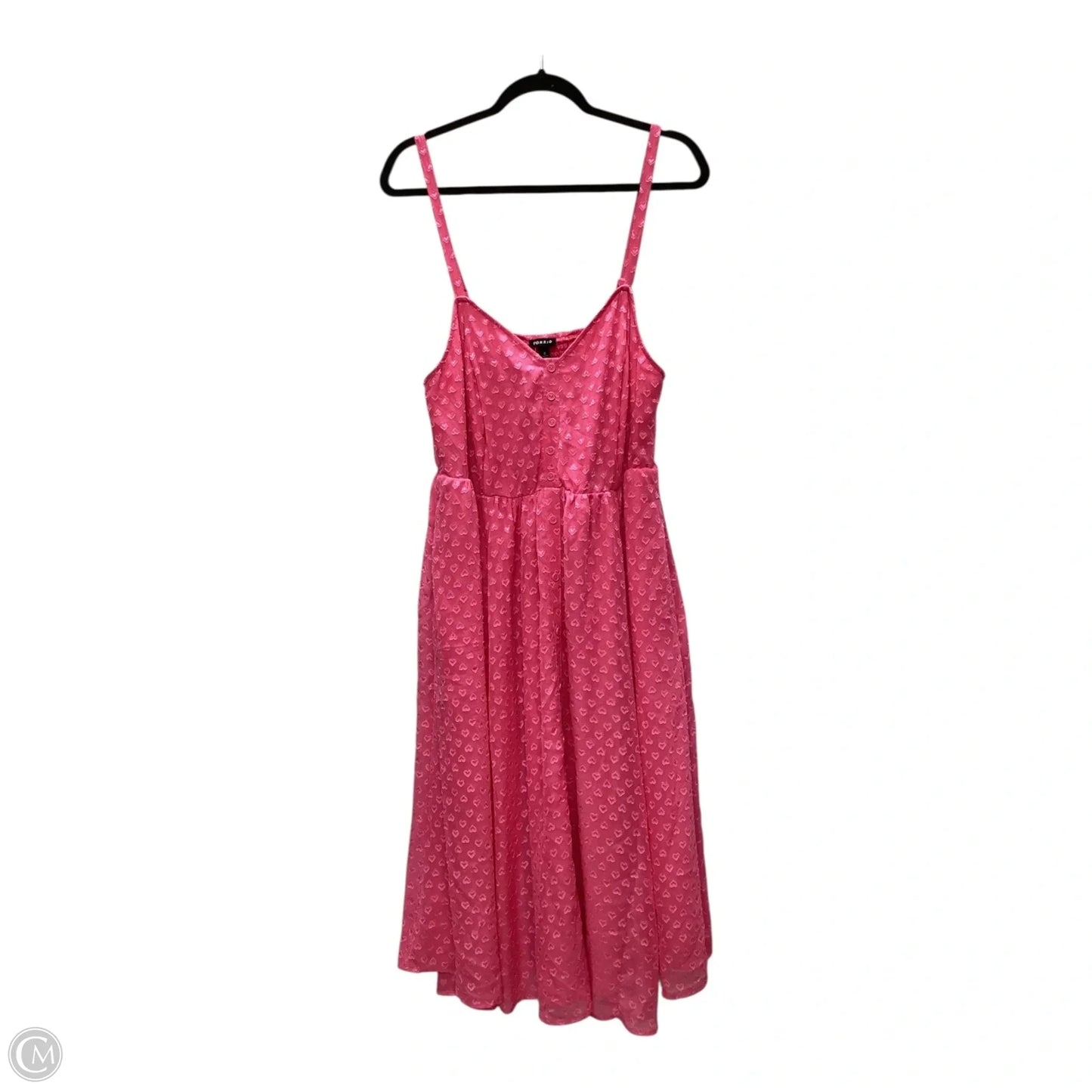 Dress Casual Midi By Torrid In Pink, Size: 0