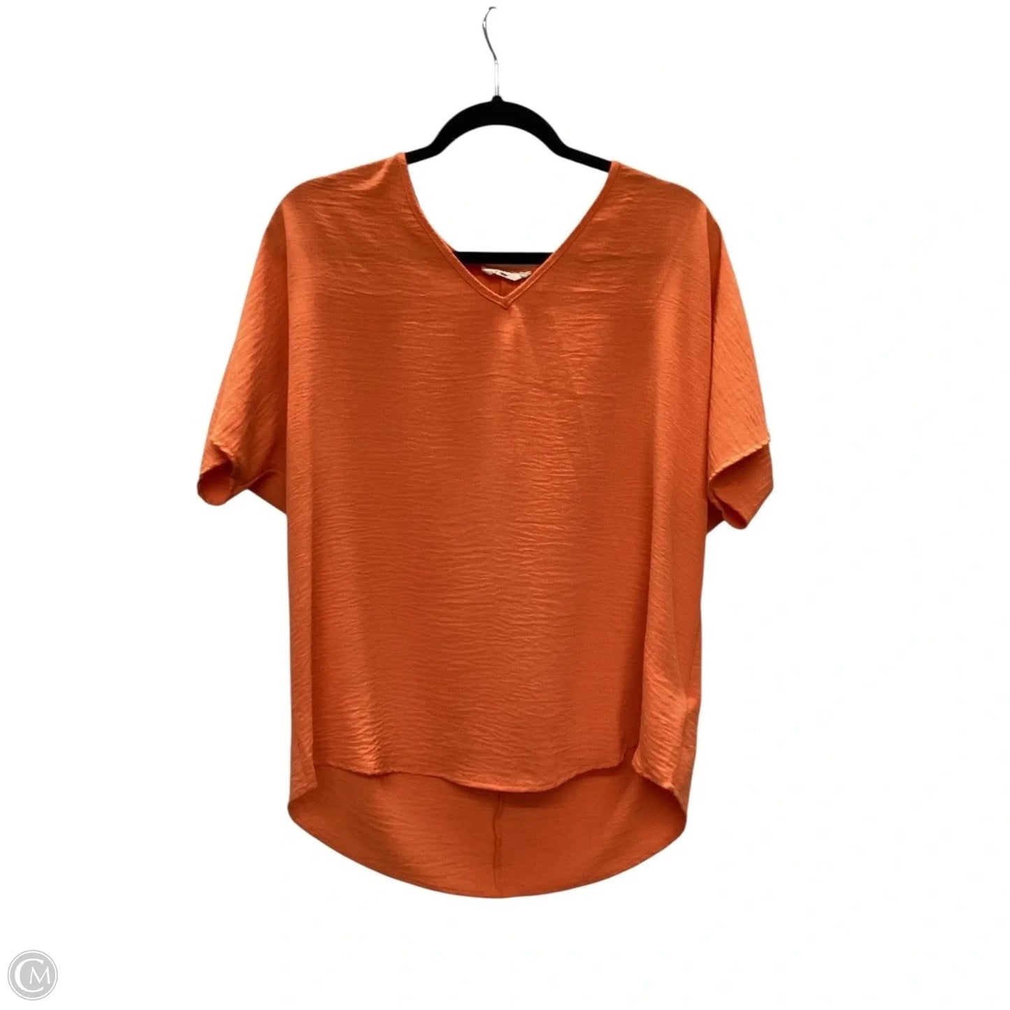 Top Short Sleeve By Entro In Orange, Size: M