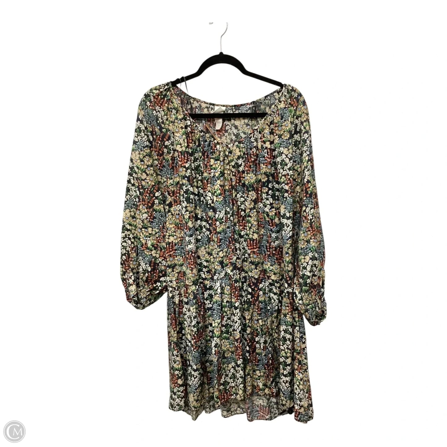 Dress Casual Midi By H&m In Floral Print, Size: M