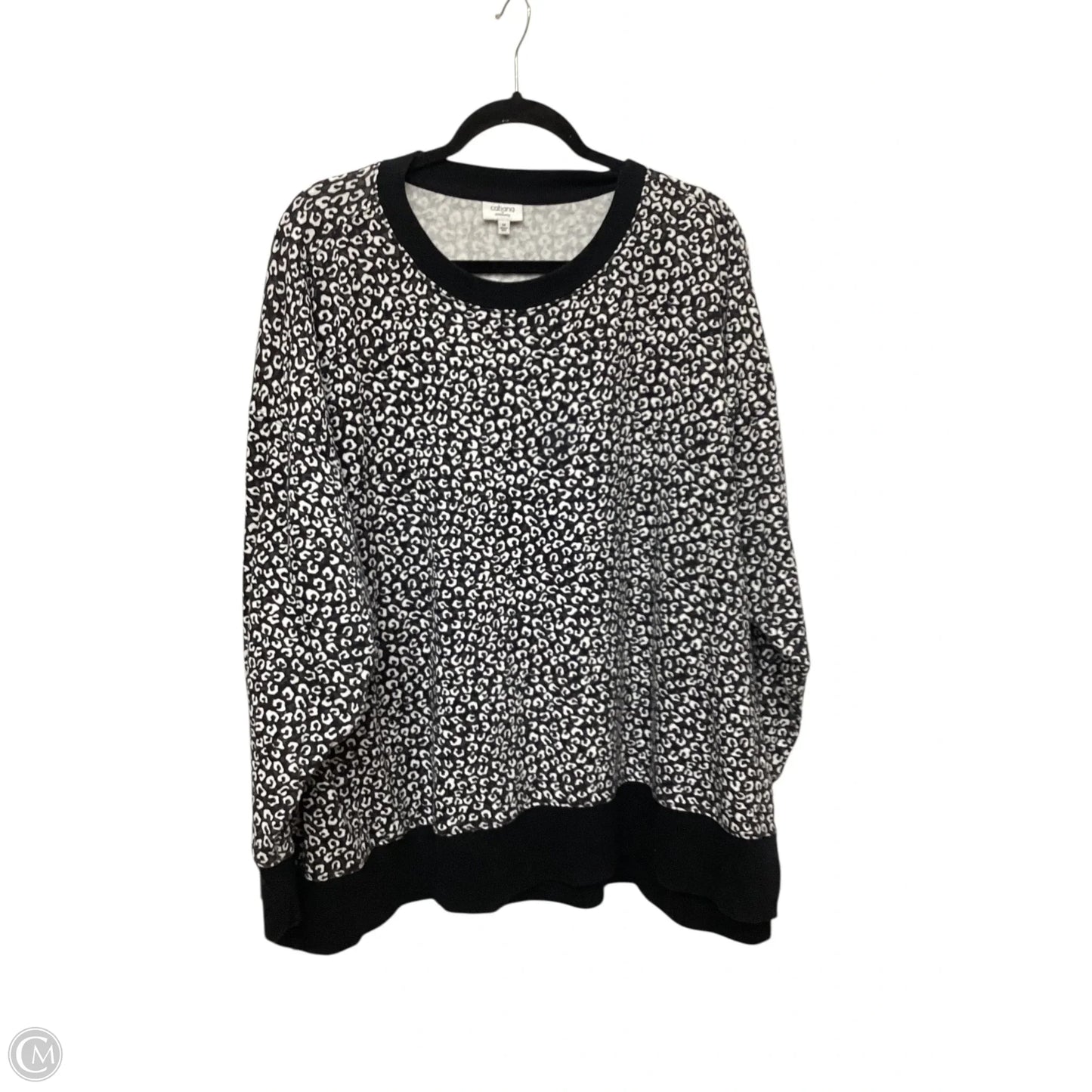 Sweatshirt Crewneck By Crown And Ivy In Black, Size: 2x