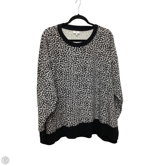Sweatshirt Crewneck By Crown And Ivy In Black, Size: 2x