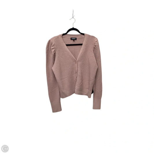 Cardigan By Express In Pink, Size: Xl