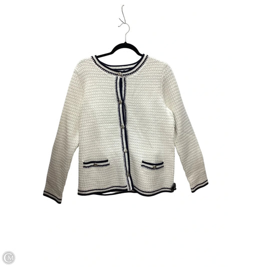 Sweater Cardigan By J. Jill In White, Size: M