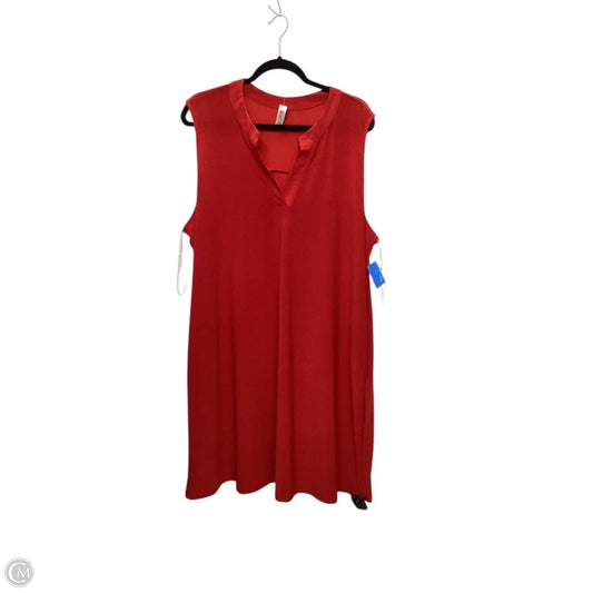 Top Sleeveless By Dear Scarlett In Red, Size: 3x