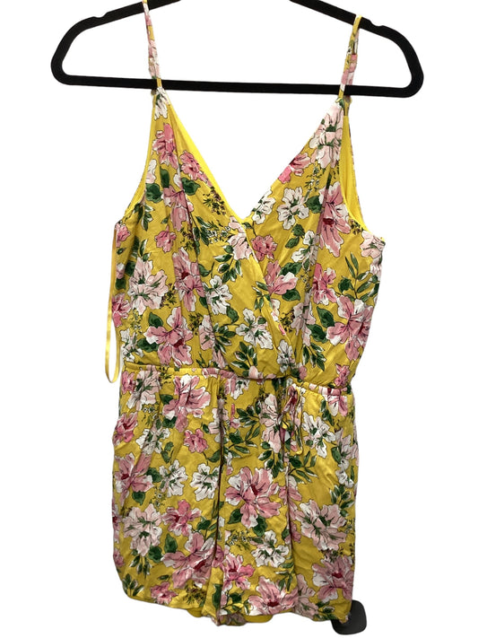 Pink & Yellow Romper One Clothing, Size M