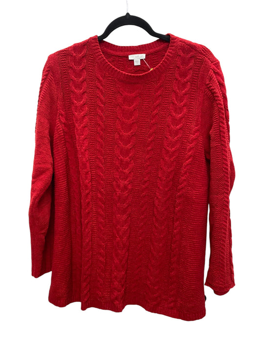 Sweater By J. Jill In Red, Size: M