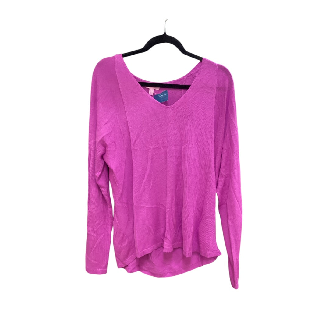 Top Long Sleeve By Lilly Pulitzer In Purple, Size: L