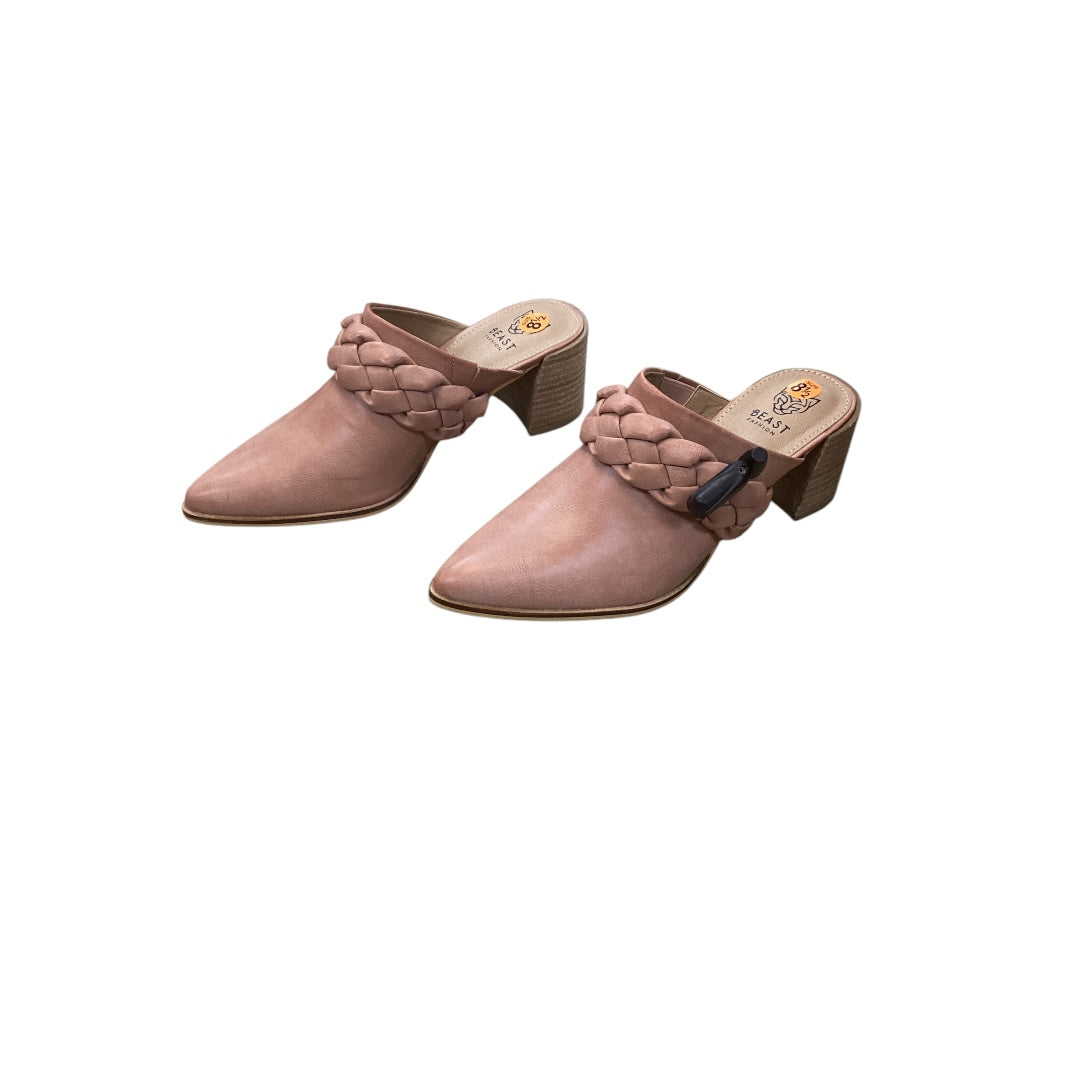 Shoes Heels Block By Clothes Mentor In Pink, Size: 8.5