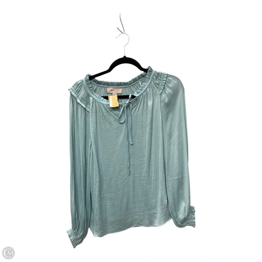 Top Long Sleeve By Philosophy In Blue, Size: S