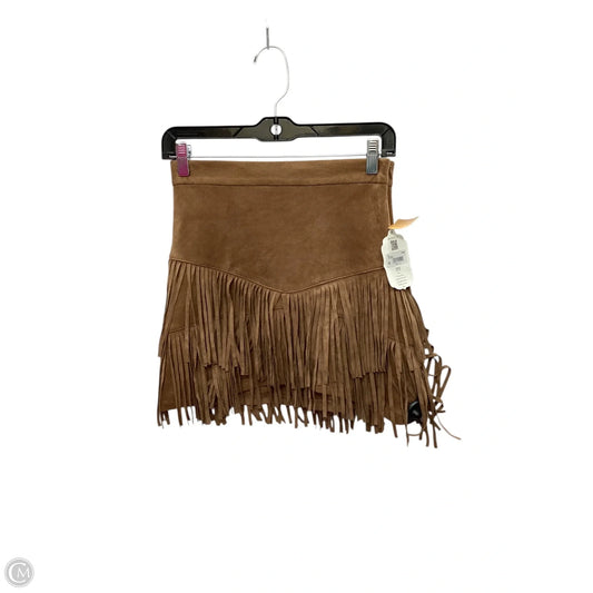 Skirt Mini & Short By Altard State In Brown, Size: M
