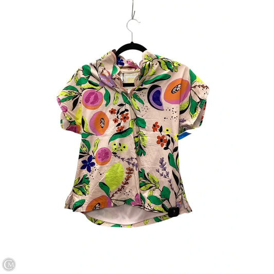 Blouse Sleeveless By Cmb In Peach, Size: Xs