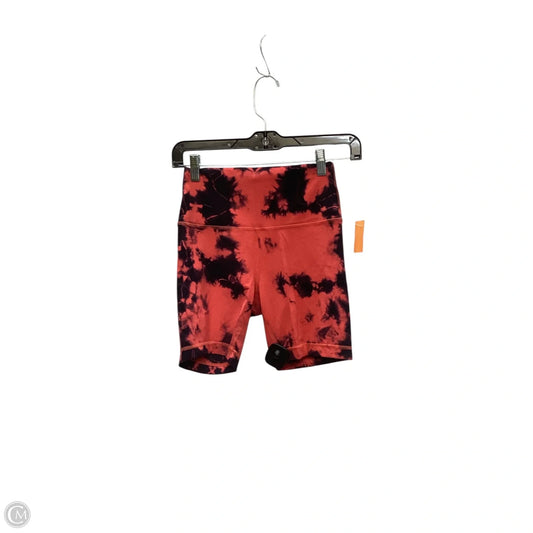 Athletic Shorts By Lululemon In Black & Red, Size: 6