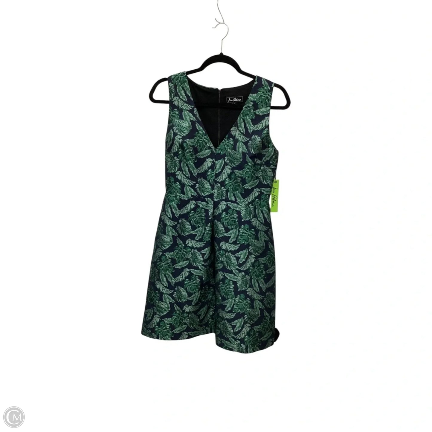 Designer Dress Work By Sam Edelman In Blue & Green, Size: 8