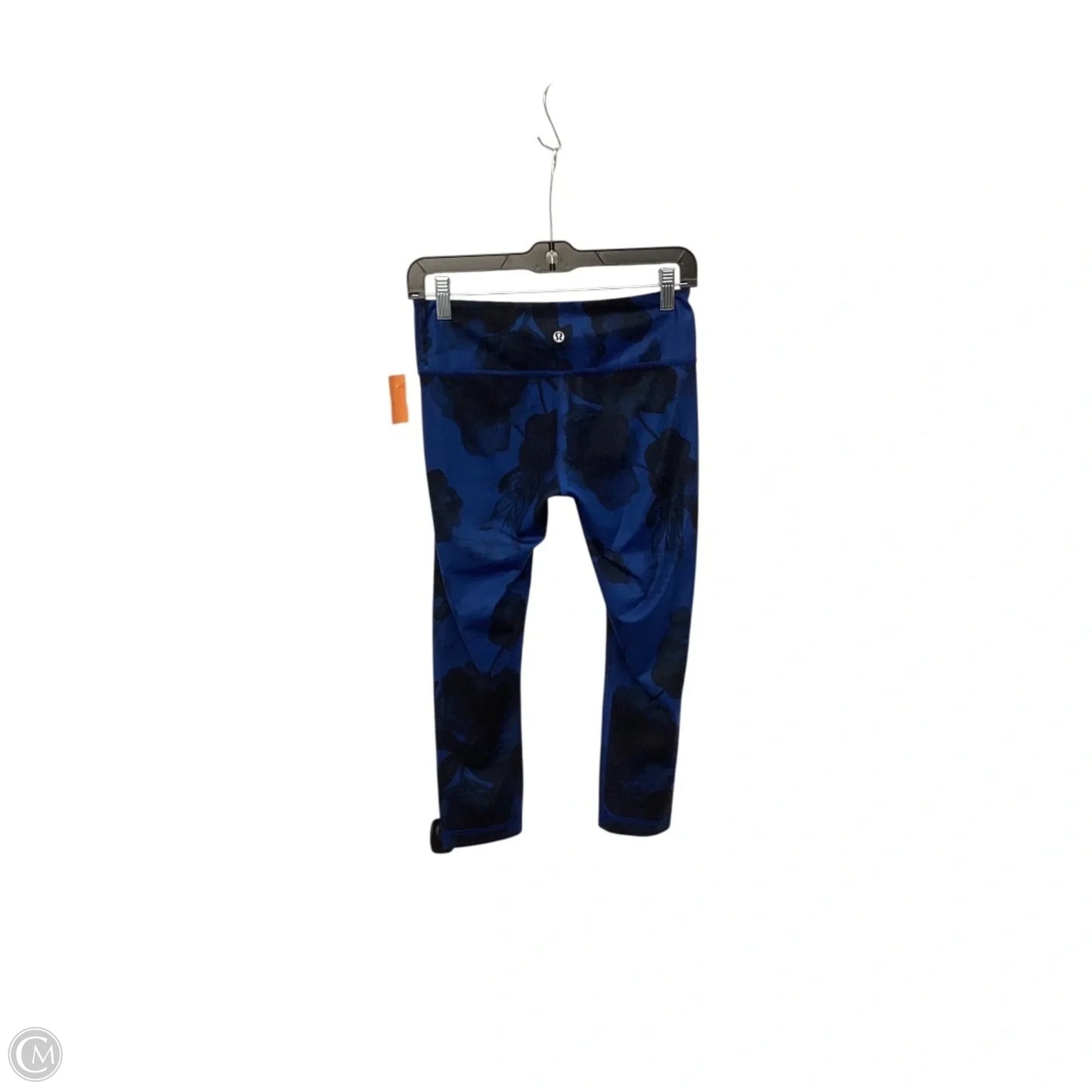 Athletic Leggings By Lululemon In Black & Blue, Size: 6