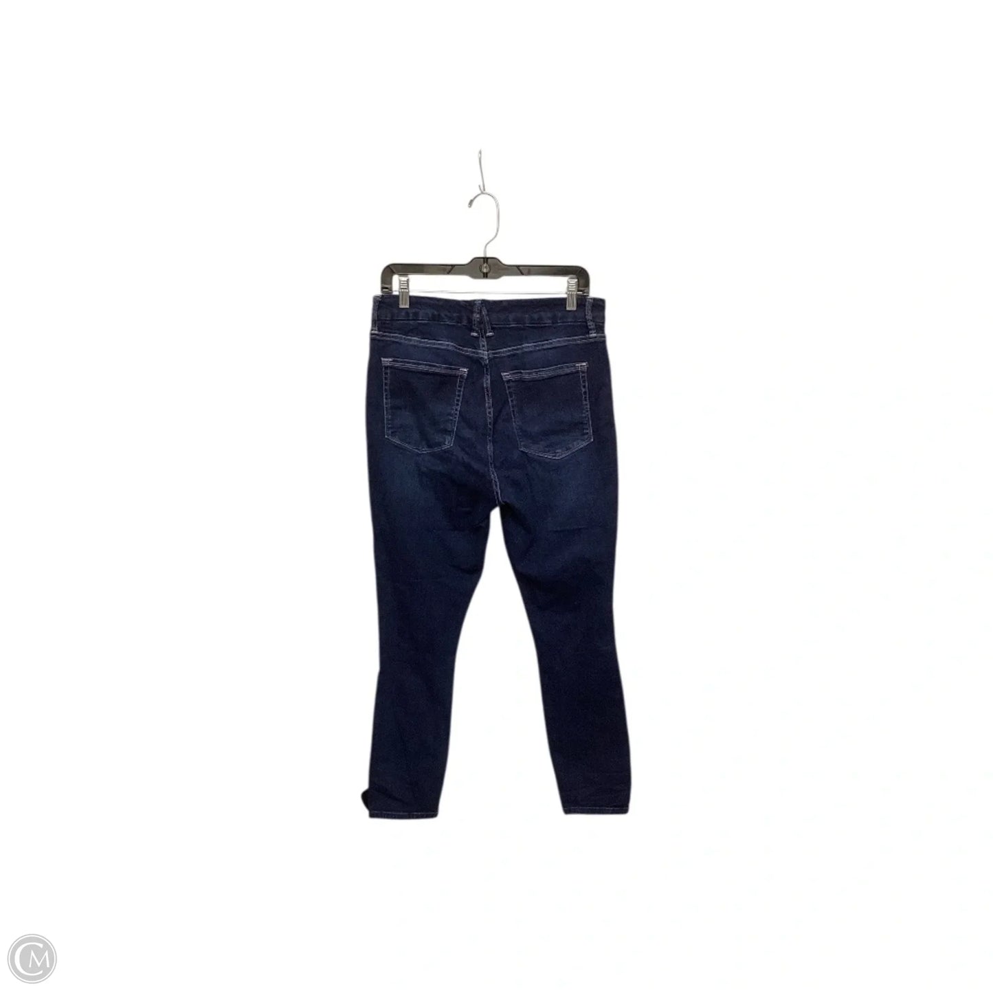 Designer Jeans Straight By Good American In Blue Denim, Size: 12