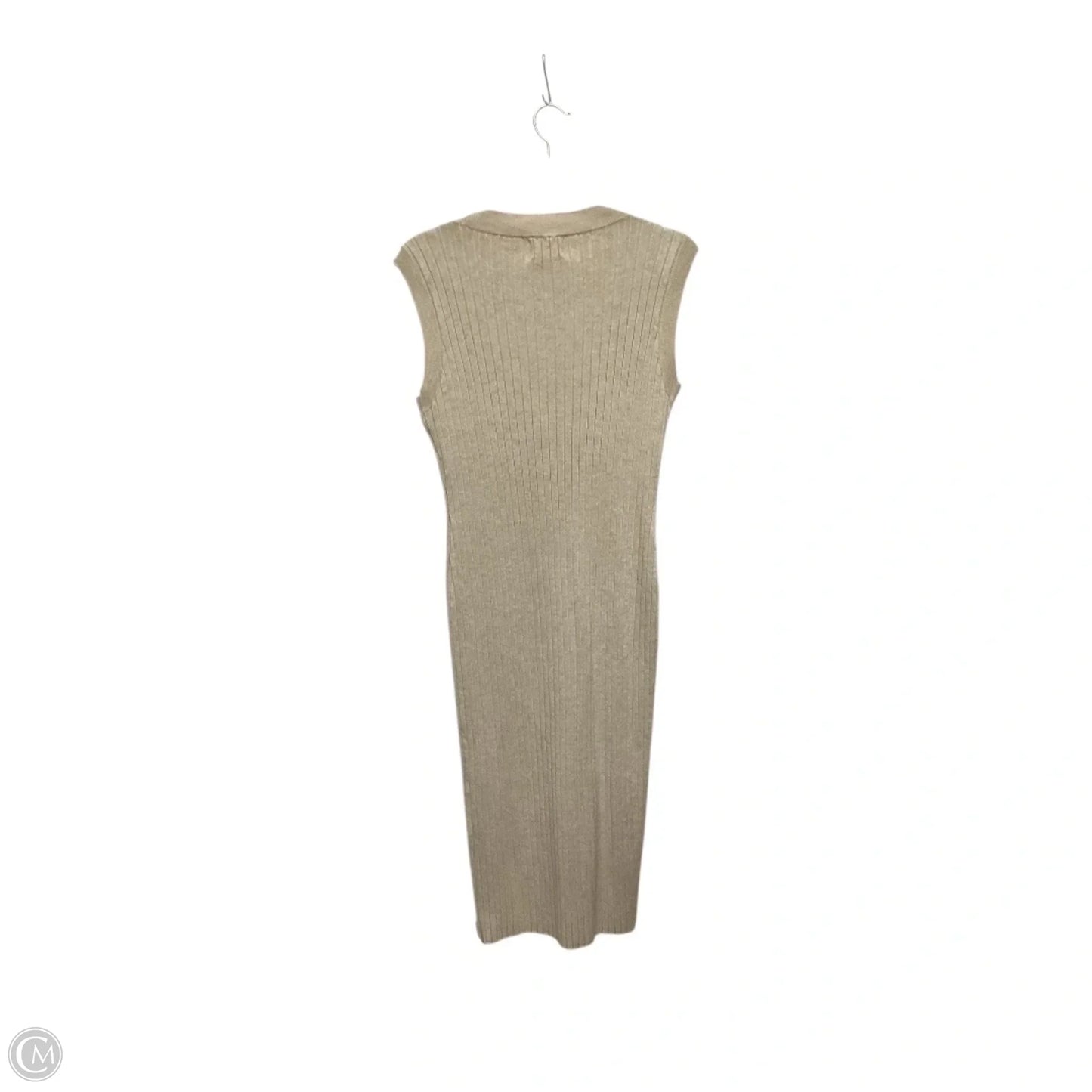 Dress Casual Midi By Olive And Oak In Tan, Size: Xl