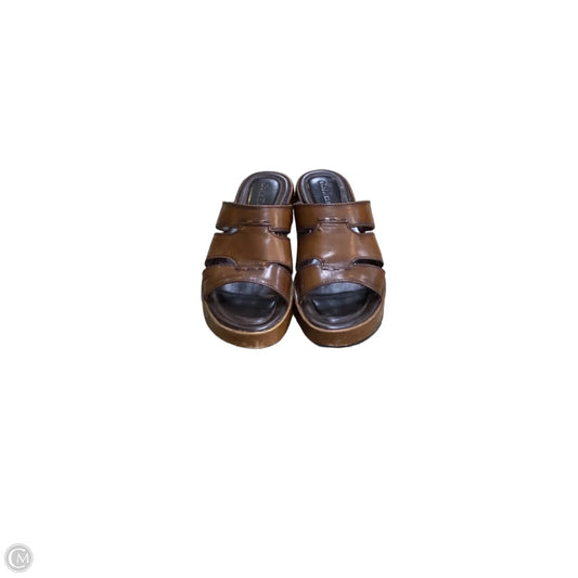 Sandals Heels Platform By Cole-haan In Brown, Size: 6