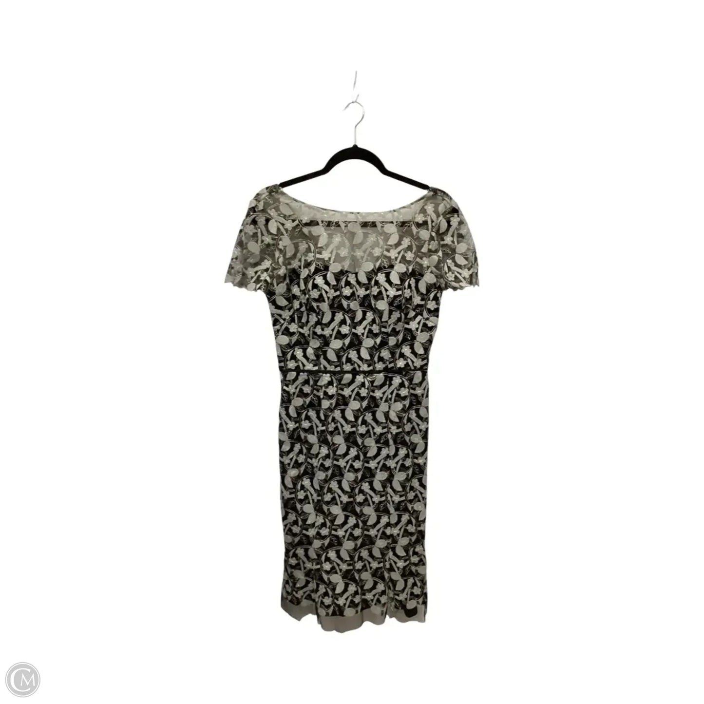 Designer Dress Party Short By Js Collections In Grey, Size: 2