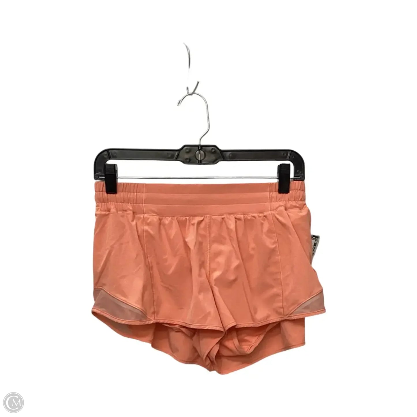 Athletic Shorts By Lululemon In Orange, Size: 12
