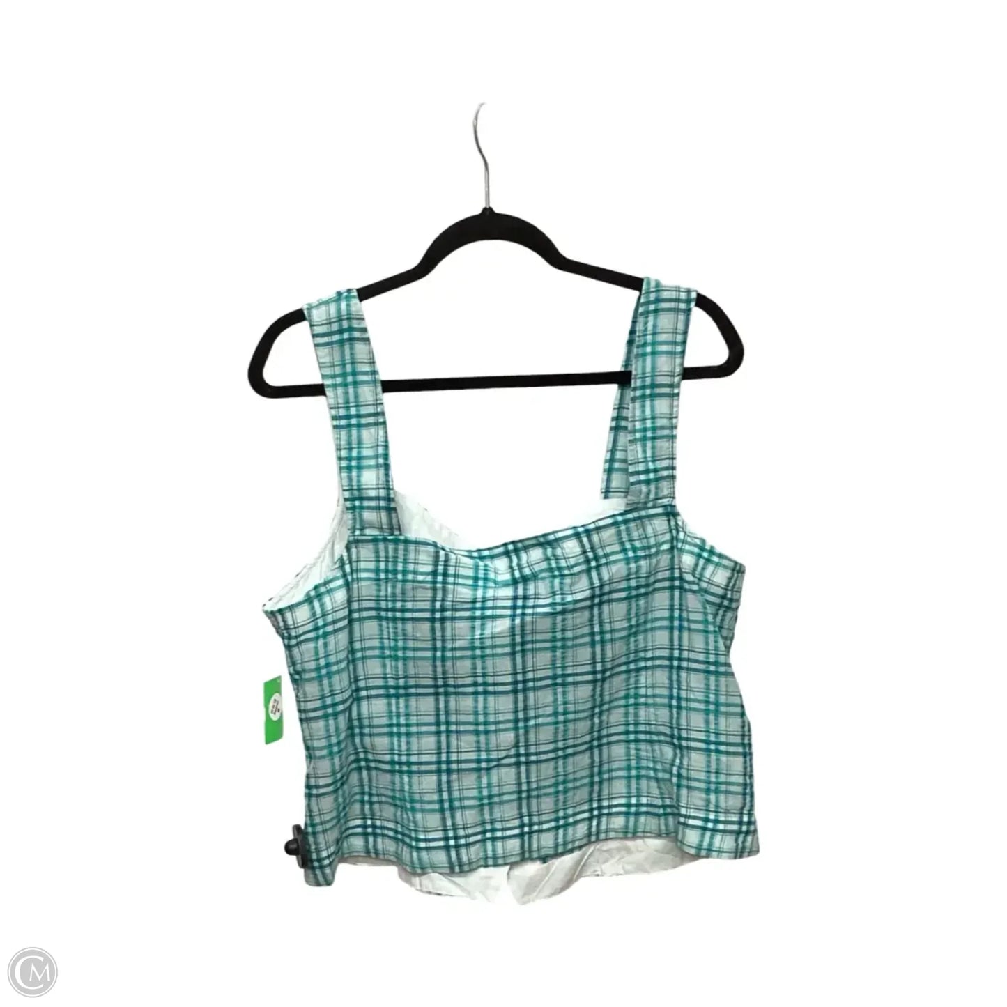 Blouse Sleeveless By Maeve In Green, Size: Xl
