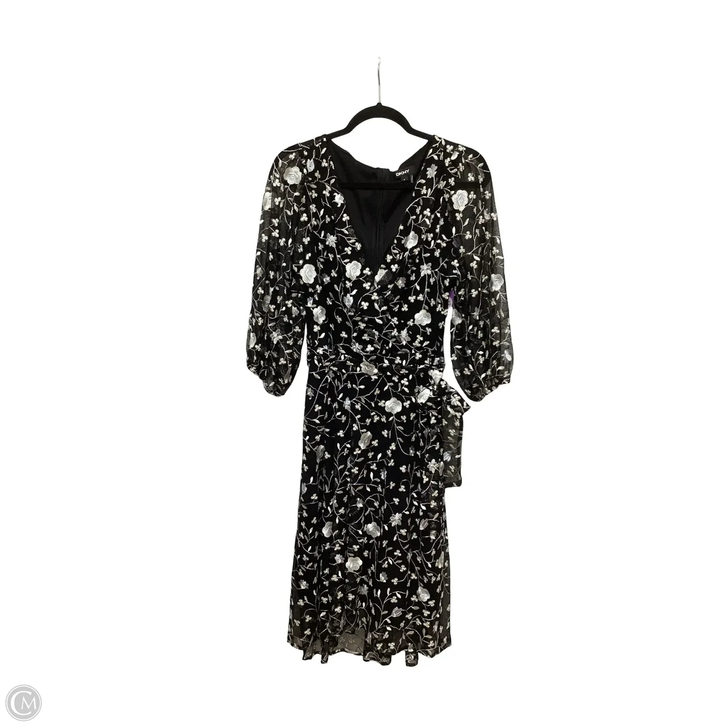 Dress Party Midi By Dkny In Black, Size: 14