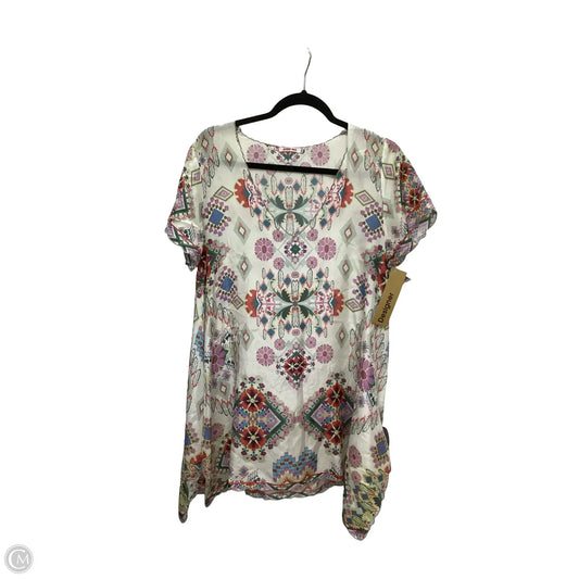 Designer Dress Casual Short By Johnny Was In Multi-colored, Size: Xs