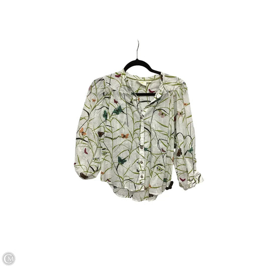 Blouse 3/4 Sleeve By Maeve In Multi-colored, Size: Xs