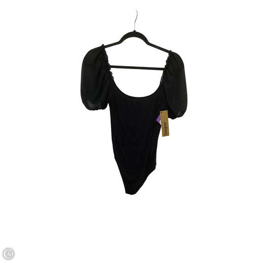 Designer Bodysuit By Blue Blush In Black, Size: M