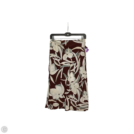 Skirt Midi By Nordstrom In Floral Print, Size: M