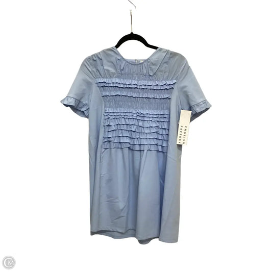 Dress Casual Short By English Factory In Blue, Size: Xs