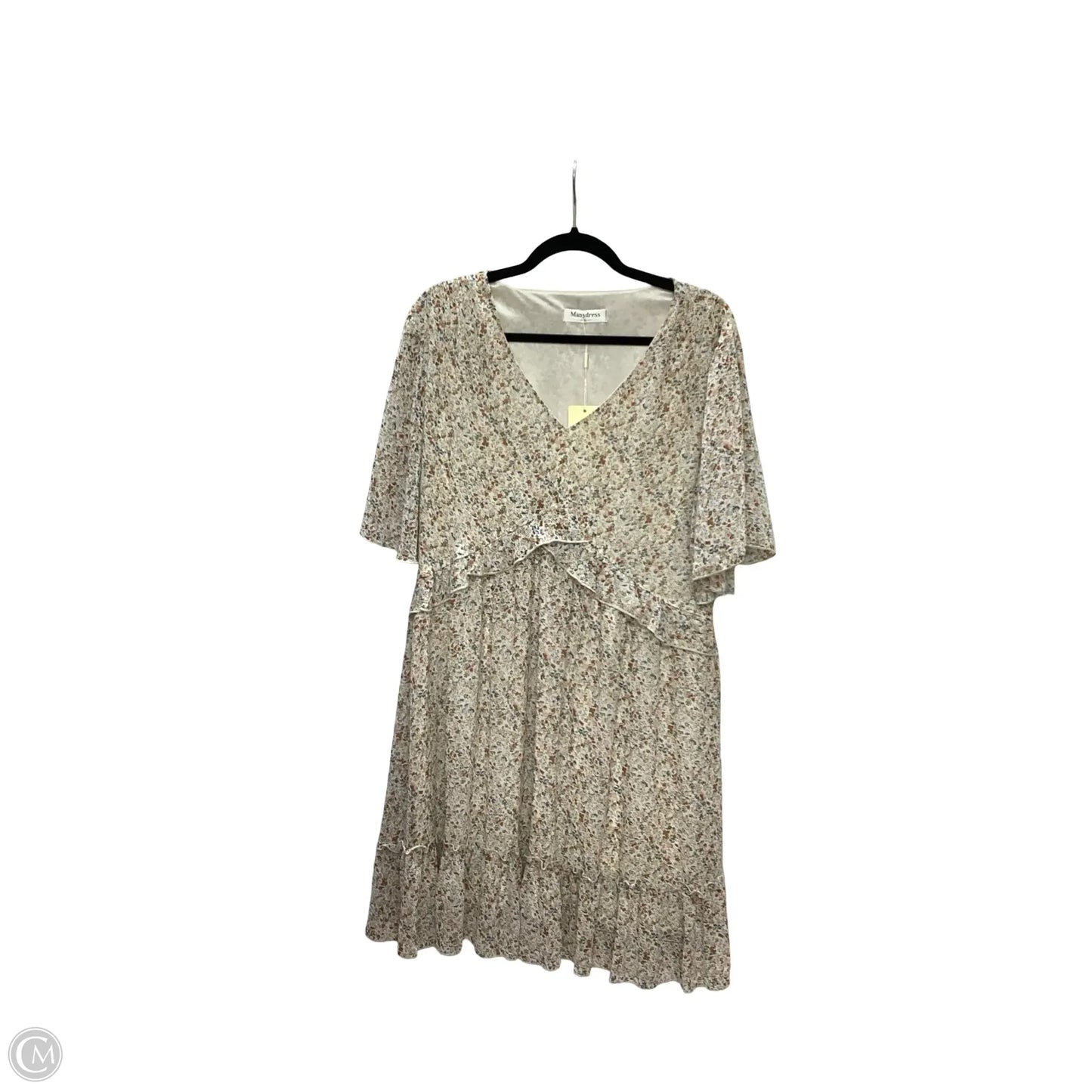 Dress Casual Short By Clothes Mentor In Floral Print, Size: Xl